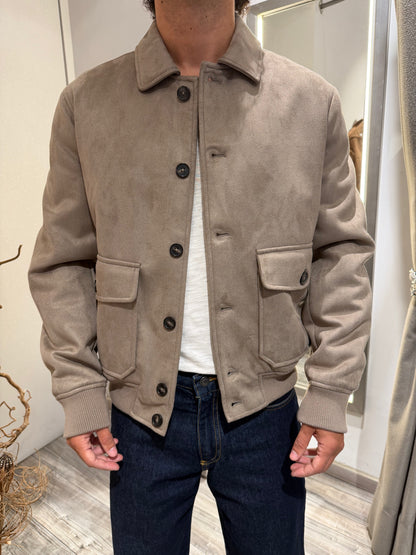 BOMBER COLLO CAMICIA ECO DAINO