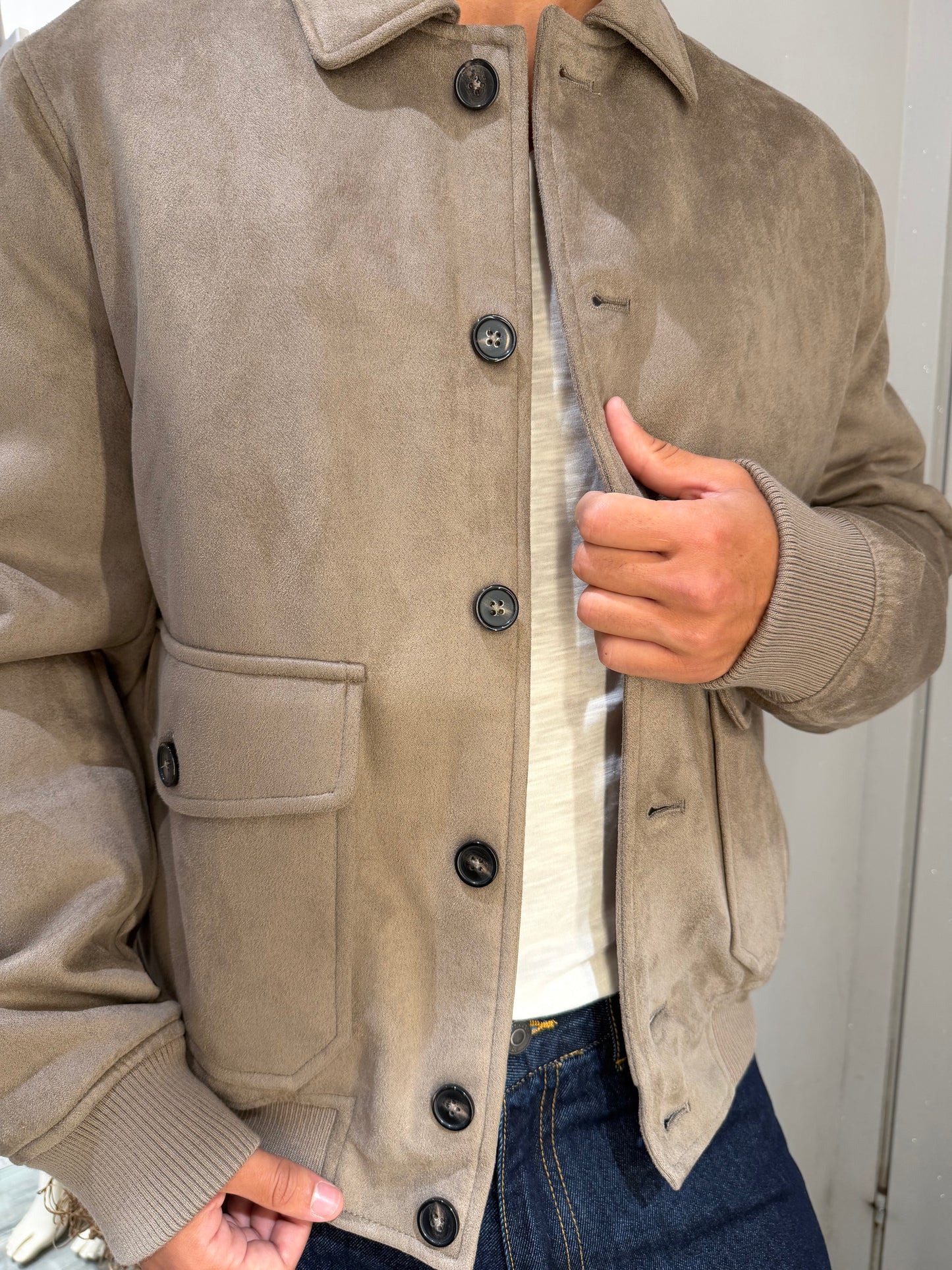 BOMBER COLLO CAMICIA ECO DAINO