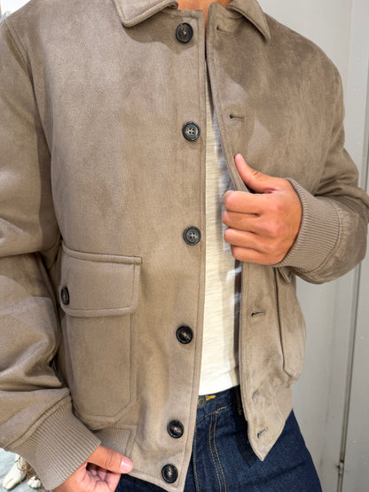 BOMBER COLLO CAMICIA ECO DAINO