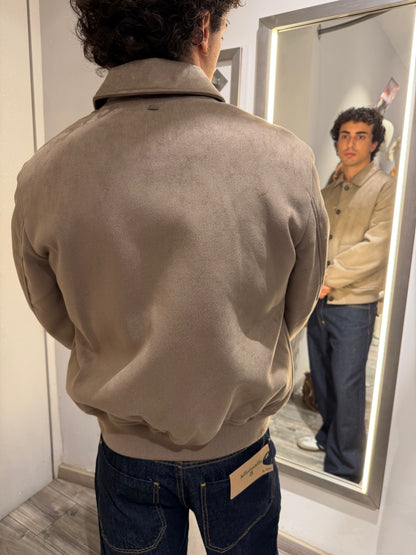BOMBER COLLO CAMICIA ECO DAINO