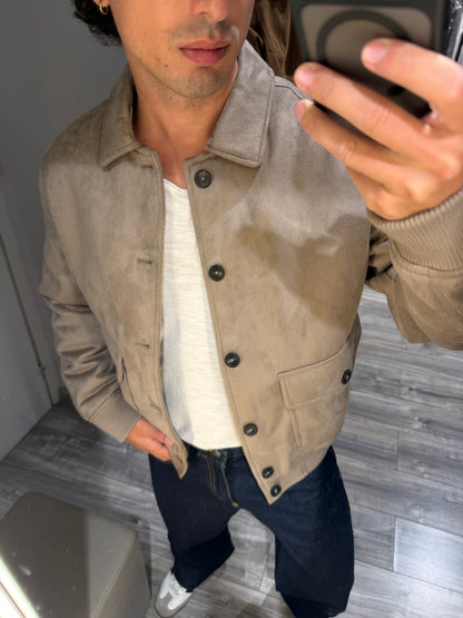 BOMBER COLLO CAMICIA ECO DAINO