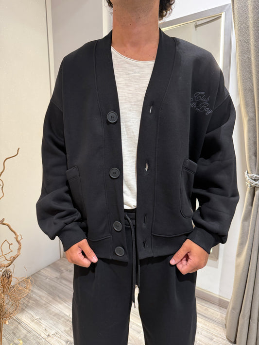 CARDIGAN CROP FELPATO IMPERIAL