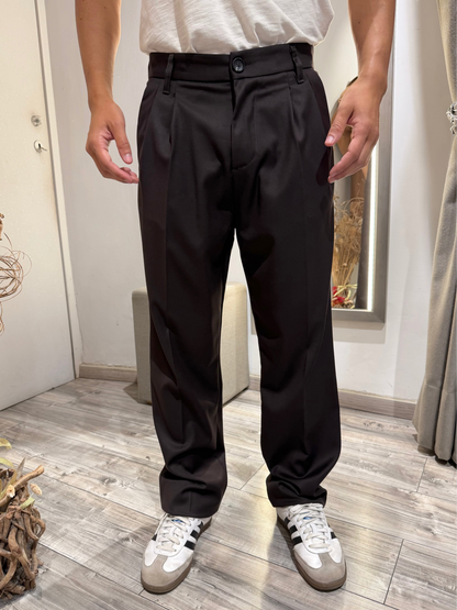PANTALONE IMPERIAL REGULAR-FIT CON PINCES MORO PD3M