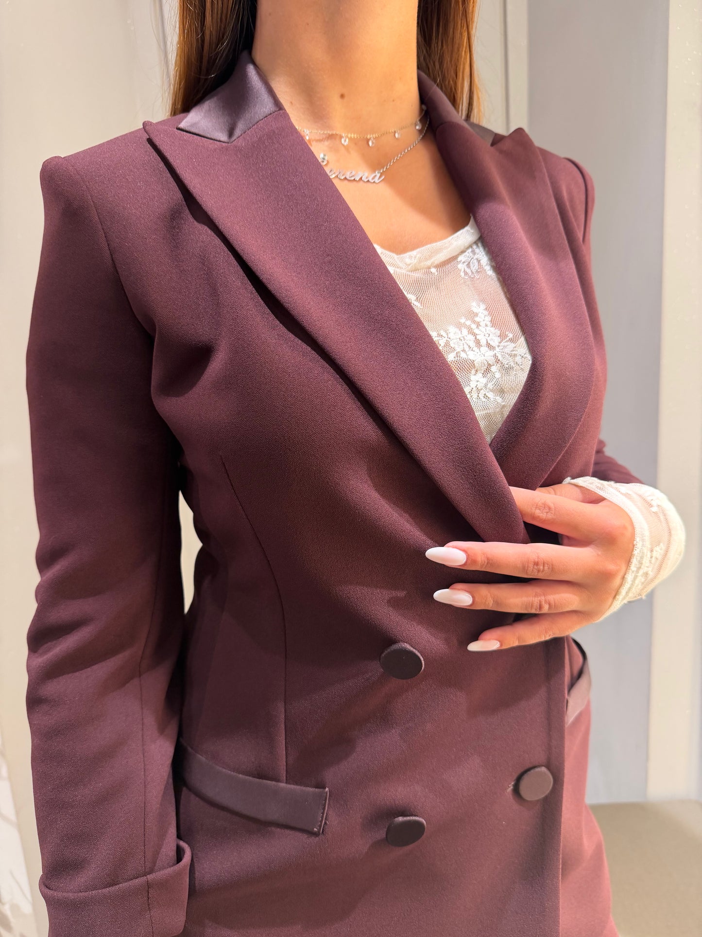 TAILLEUR IMPERIAL DOPPIOPETTO PLUM NOIR