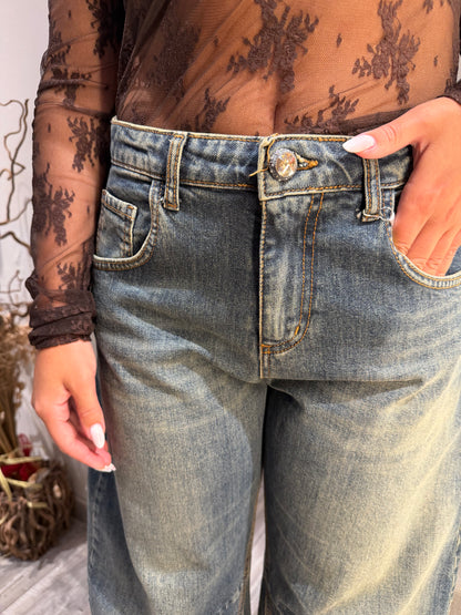 JEANS ECO BALOON FIT LAVAGGIO THE