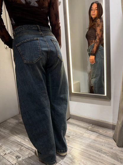 JEANS ECO BALOON FIT LAVAGGIO THE