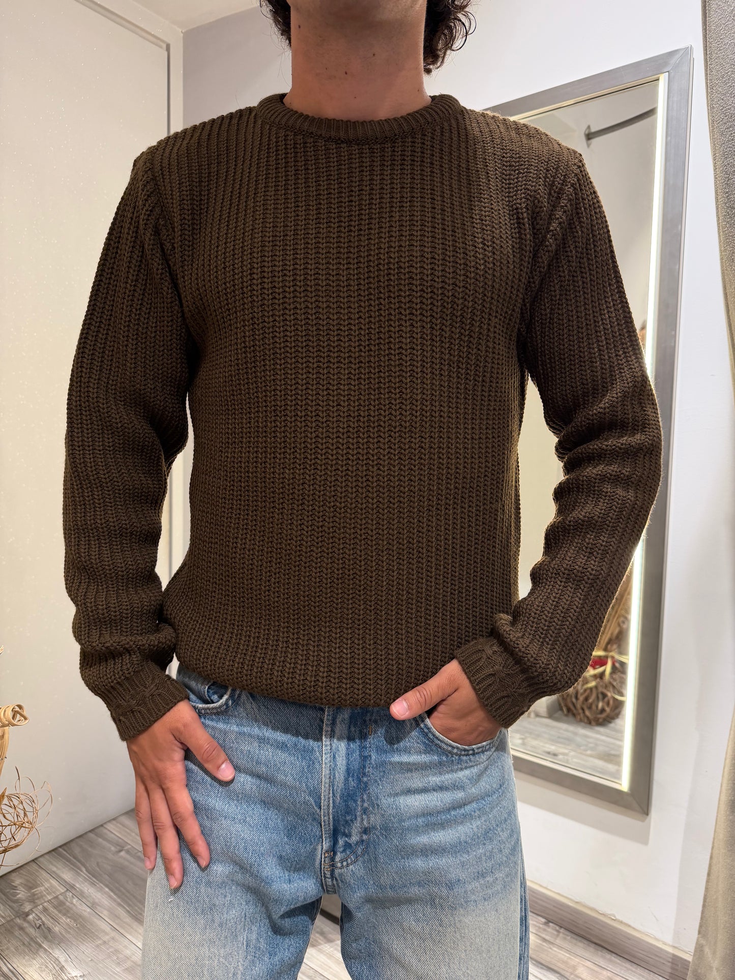 MAGLIONE IMPERIAL GIROCOLLO MAGLIA LARGA MORO