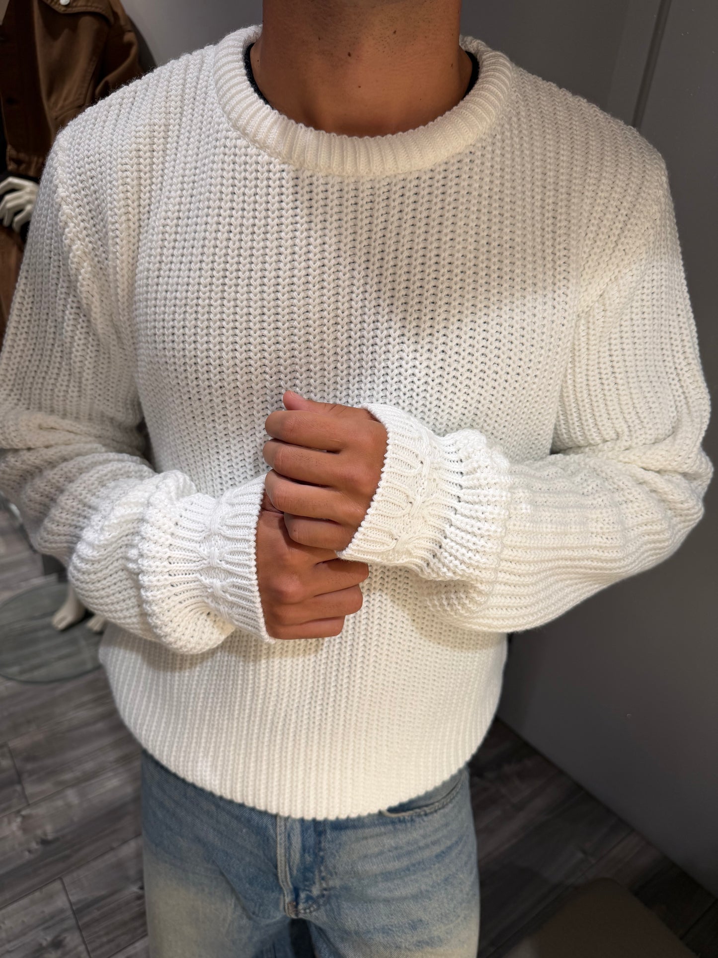 MAGLIONE IMPERIAL GIROCOLLO MAGLIA LARGA PANNA