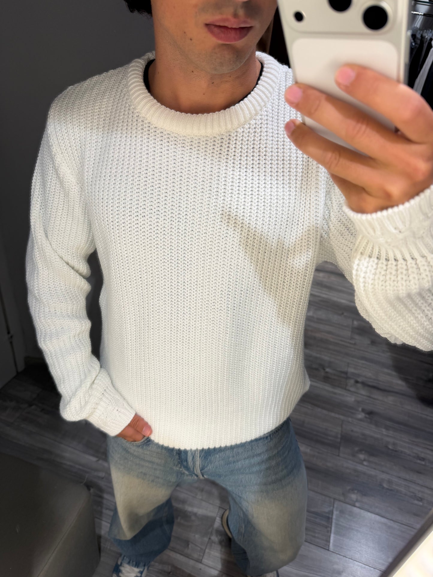 MAGLIONE IMPERIAL GIROCOLLO MAGLIA LARGA PANNA