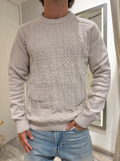 MAGLIA GIANNI LUPO CINIGLIA GIROCOLLO FANTASIA TRECCIA 35623