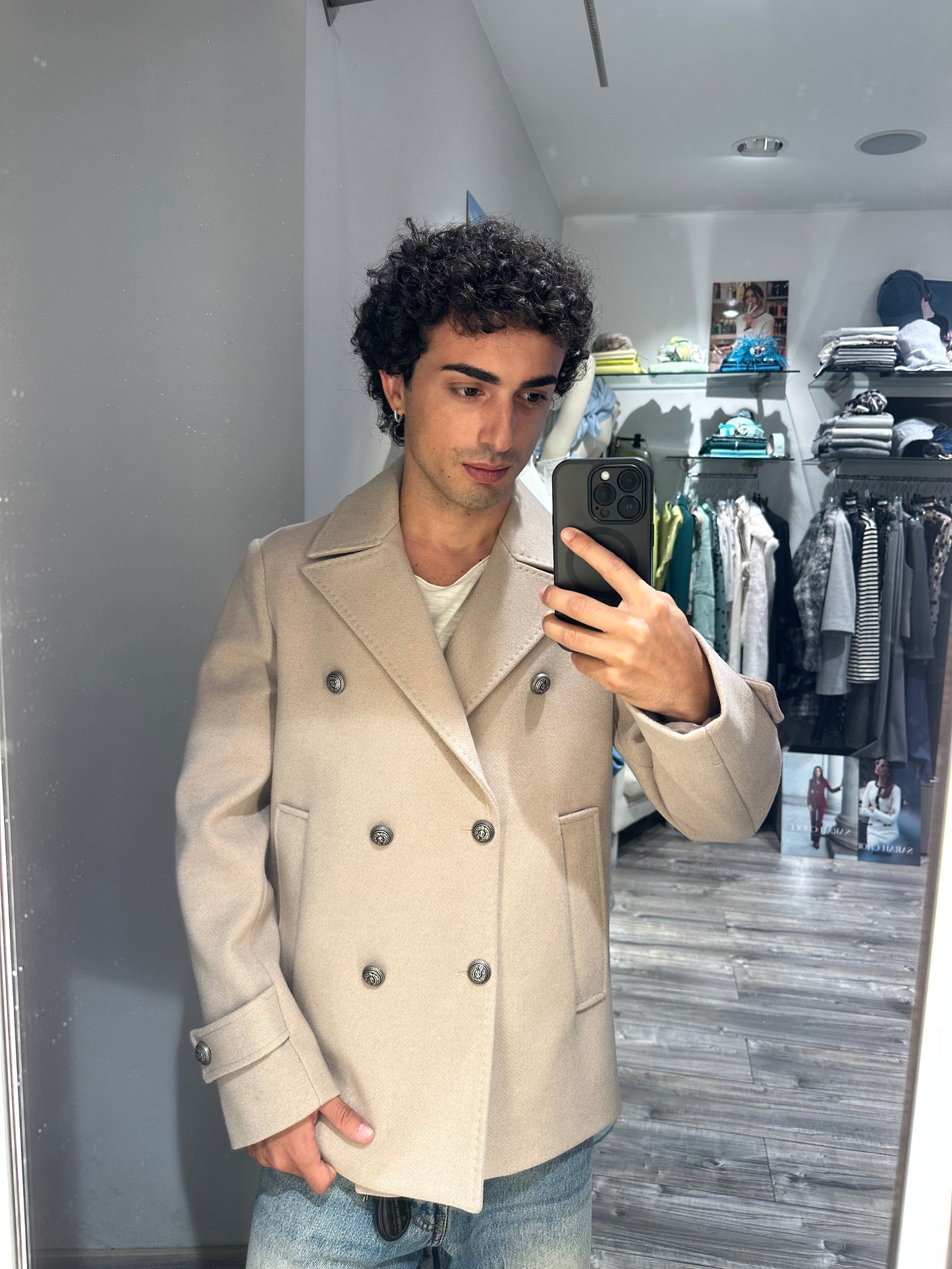 CAPPOTTO DOPPIOPETTO BEIGE