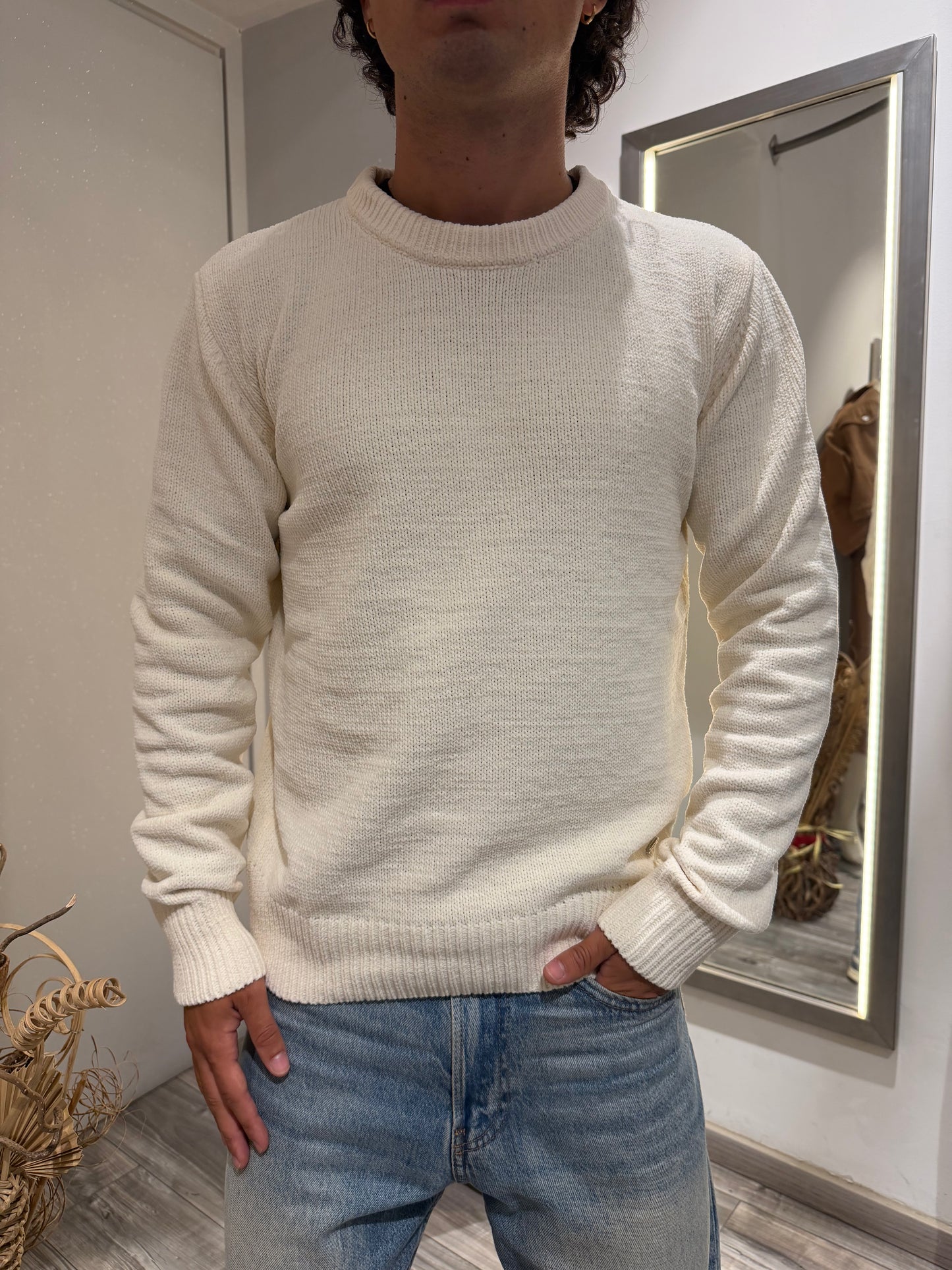 MAGLIONE GIANNI LUPO CINIGLIA BIANCO 535