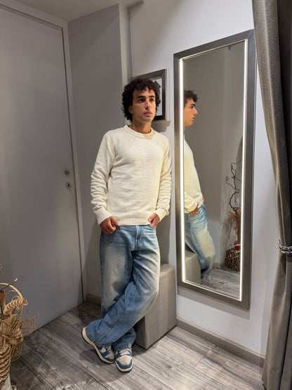 MAGLIONE GIANNI LUPO CINIGLIA BIANCO 535
