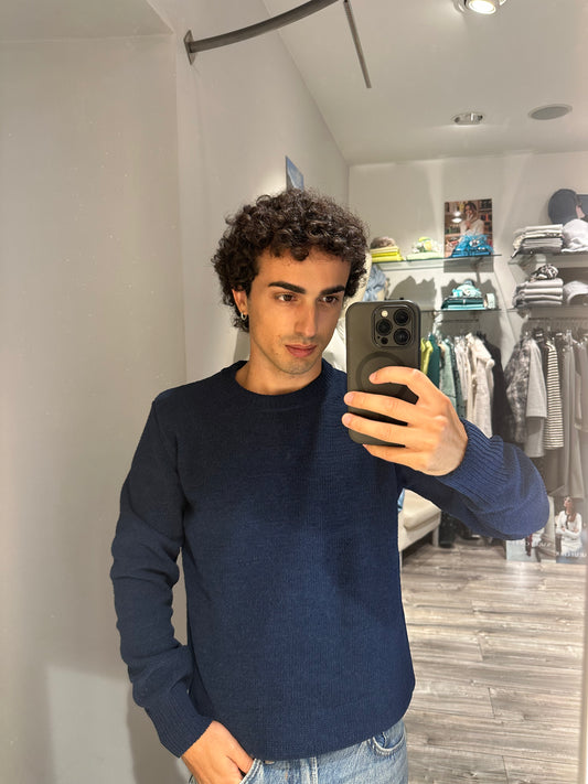 MAGLIA IN CINIGLIA GIANNI LUPO BLU