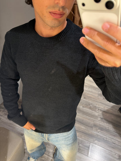 MAGLIONE GIANNI LUPO CINIGLIA NERO 535