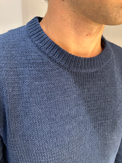 MAGLIA IN CINIGLIA GIANNI LUPO BLU