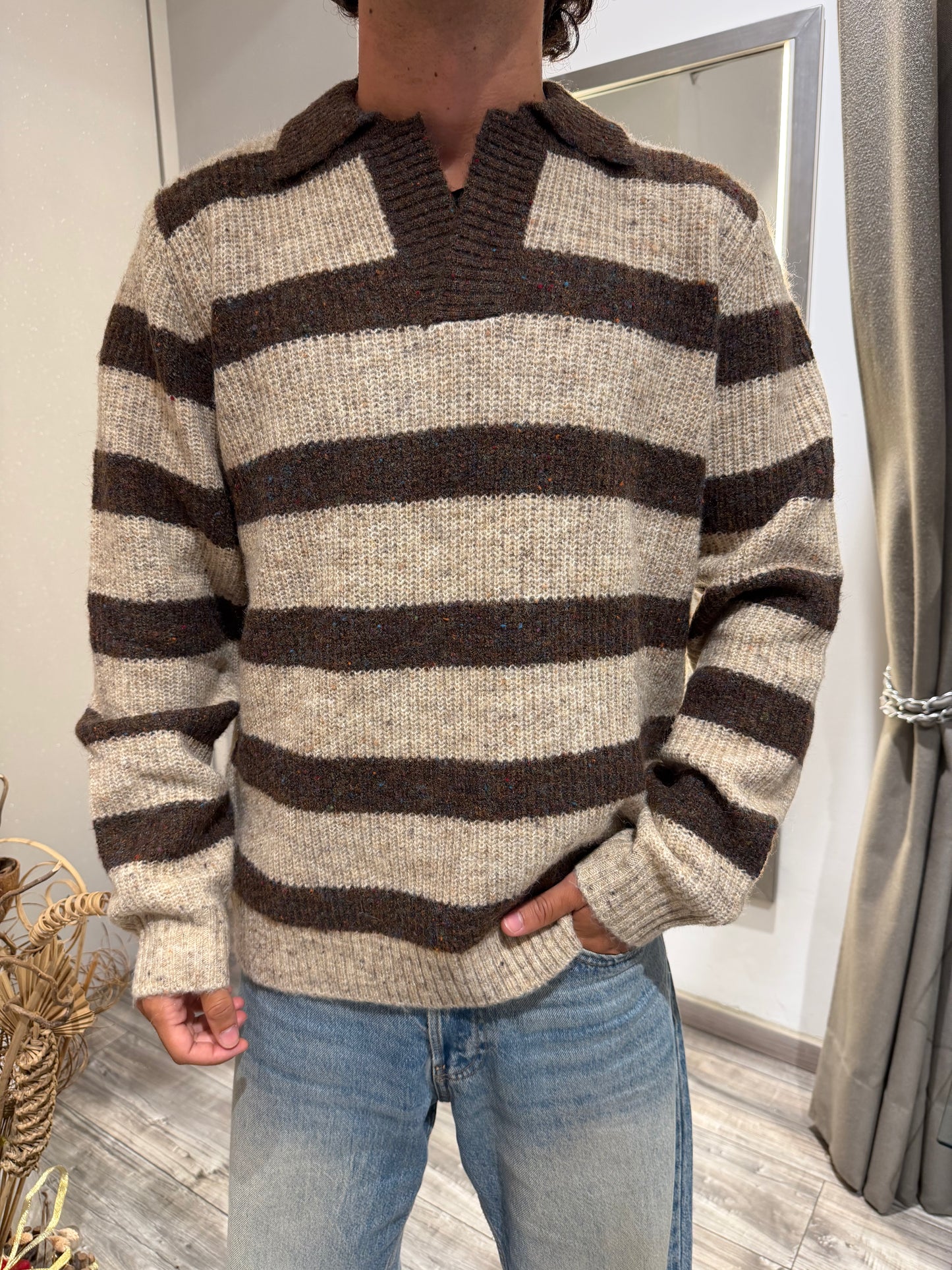 MAGLIA A POLO RIGHE ORIZZONTALI MARKUP