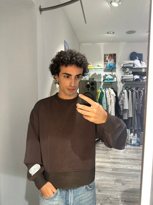 MAGLIA IN VISCOSA CROP IMPERIAL MORO