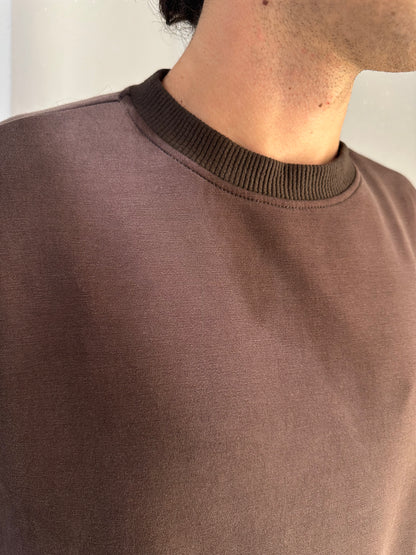 MAGLIA IN VISCOSA CROP IMPERIAL MORO