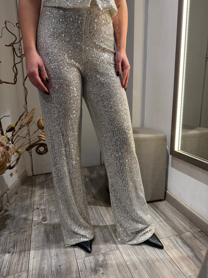 COMPLETO PAILETTES ARGENTO