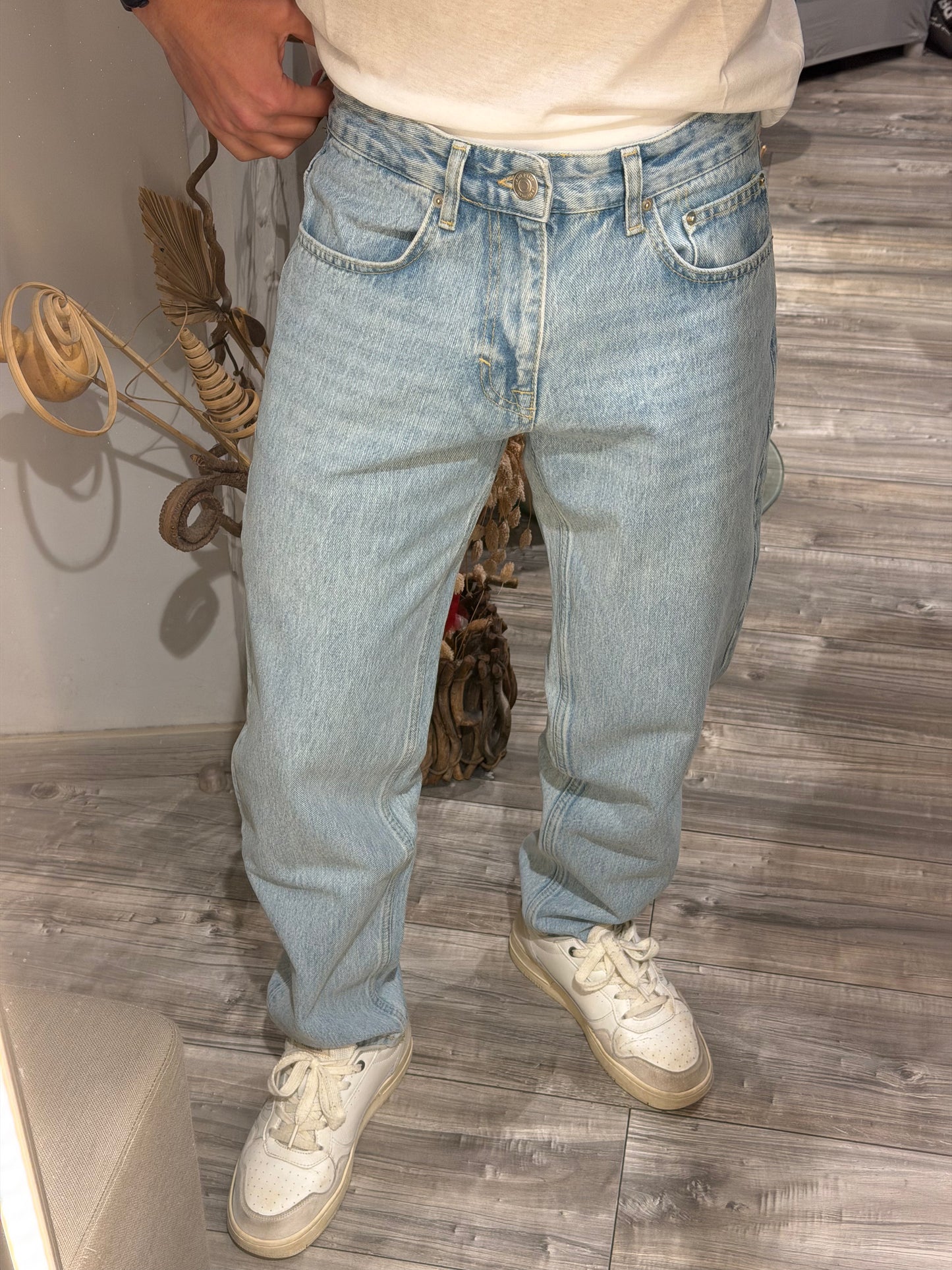 JEANS REGULAR FIT AZZURRO