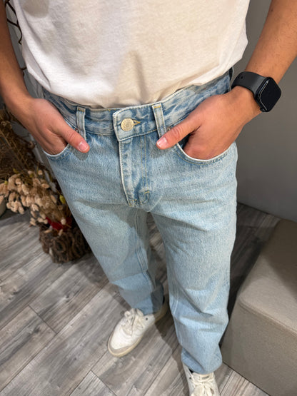 JEANS REGULAR FIT AZZURRO