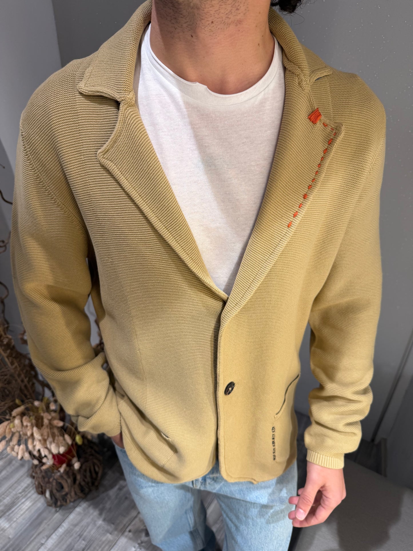 BLAZER PUNTO PIQUET CORDA