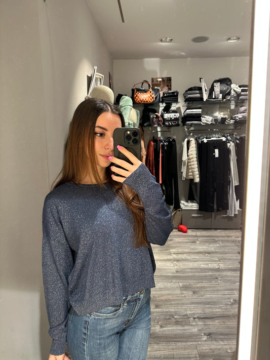 MAGLIA LUREX GIROCOLLO