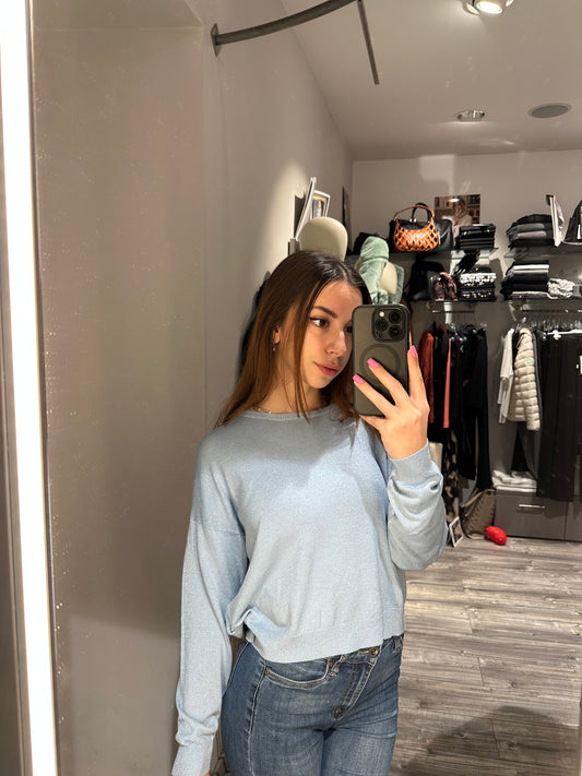 MAGLIA LUREX GIROCOLLO