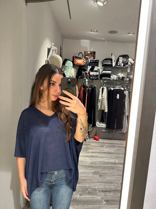 MAGLIA SCOLLO V MANICA 3/4