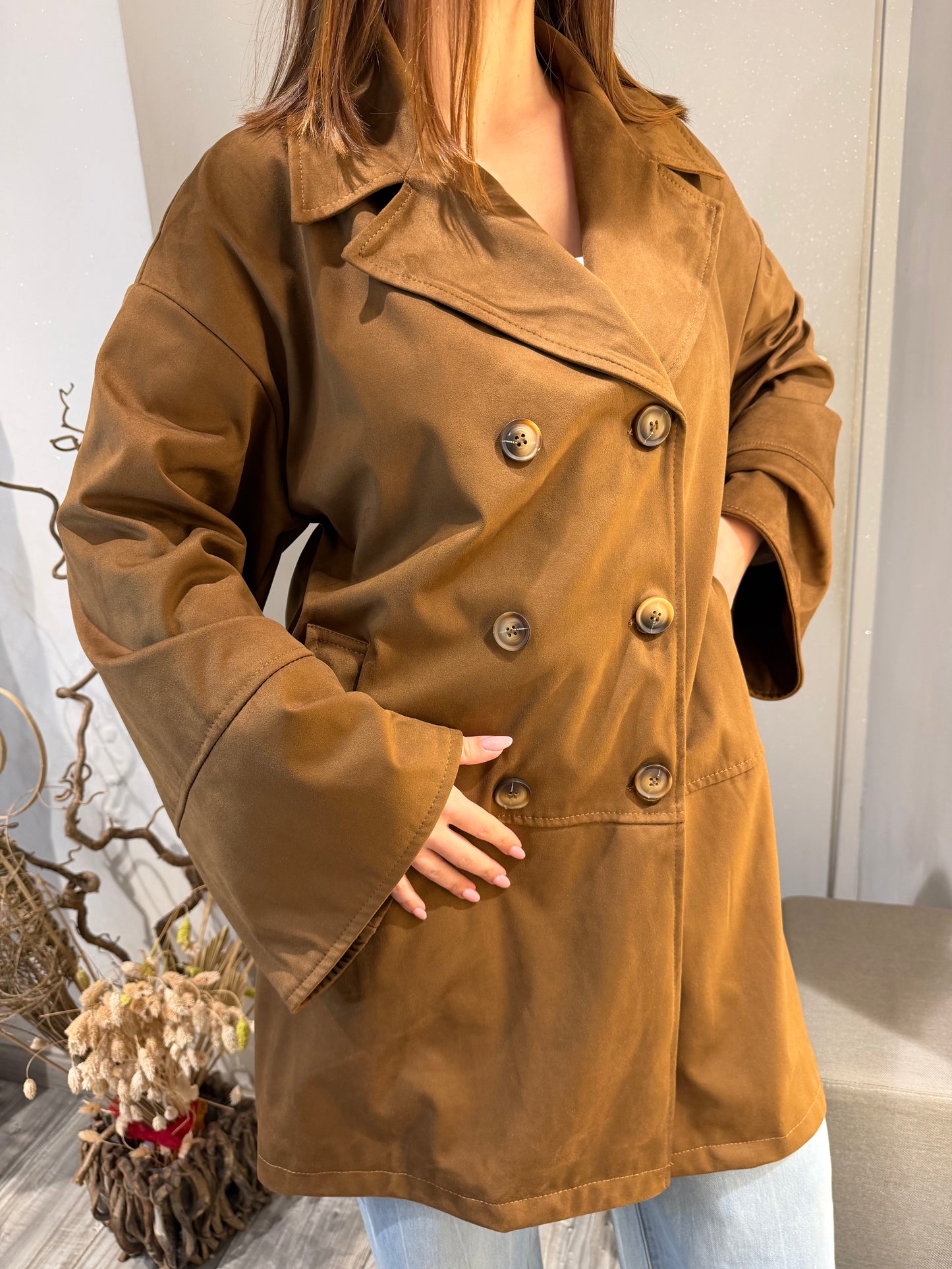 SPOLVERINO IN SUEDE DOPPIOPETTO