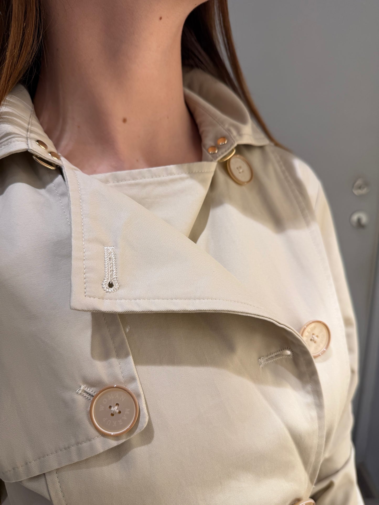 TRENCH LUNGO IN COTONE DOPPIOPETTO SAFARI