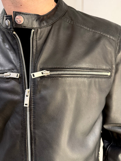 BIKER VERA PELLE COREANA