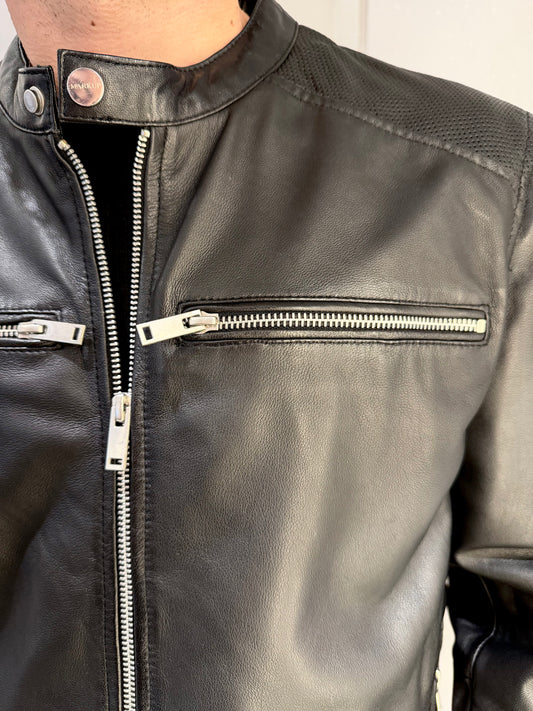 BIKER VERA PELLE COREANA