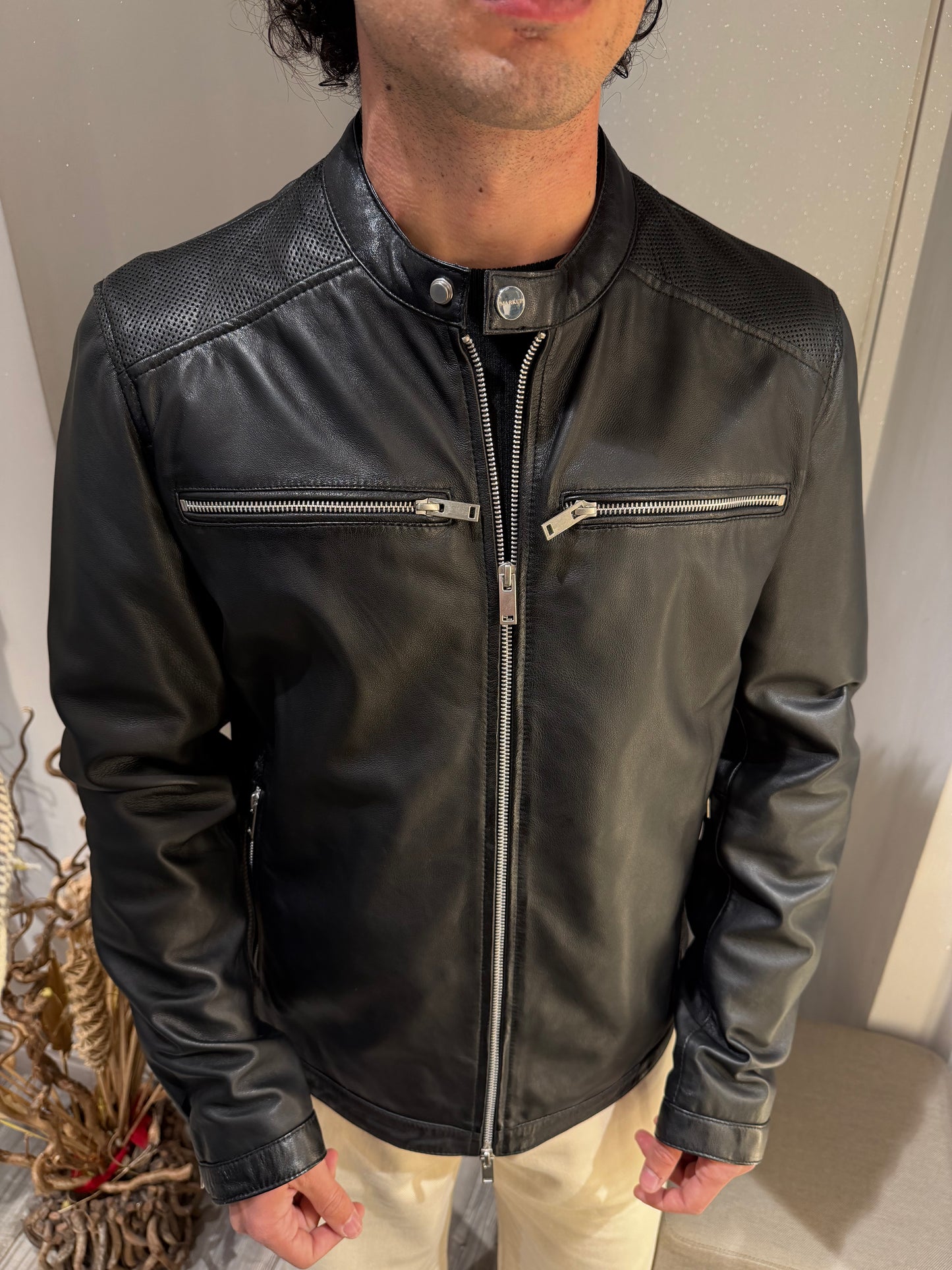 BIKER VERA PELLE COREANA