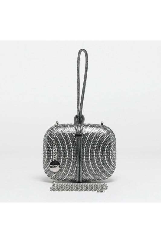 CLUTCH HANDBAG WITH RHINESTONE