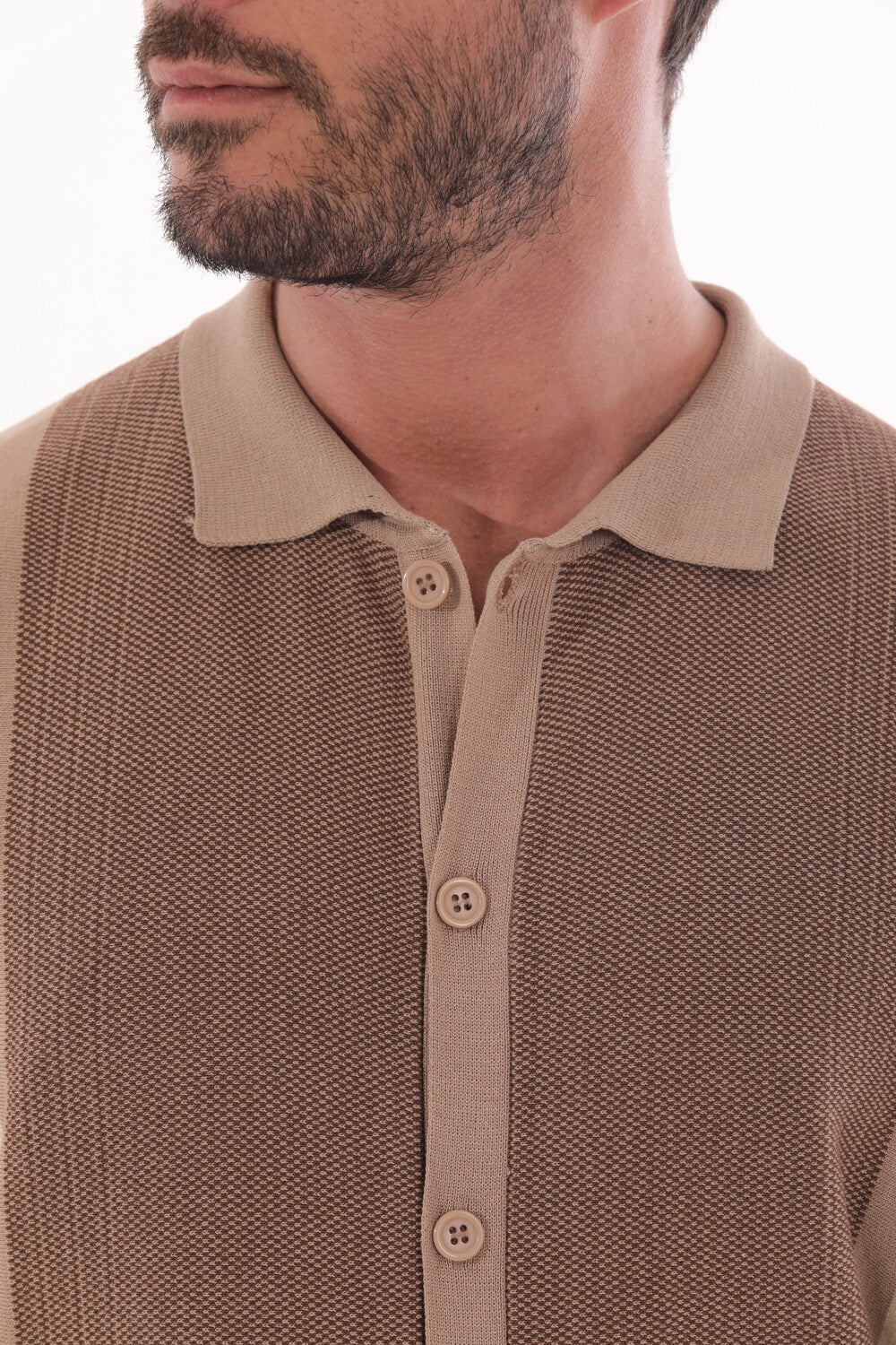 CAMICIA IN MAGLIA CON TEXTURE