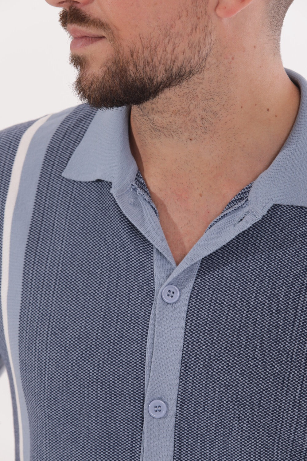 CAMICIA IN MAGLIA CON TEXTURE