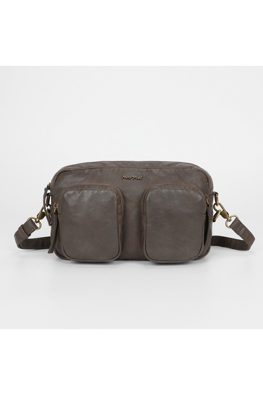 BORSA A TRACOLLA CON TASCHE GRIGIO