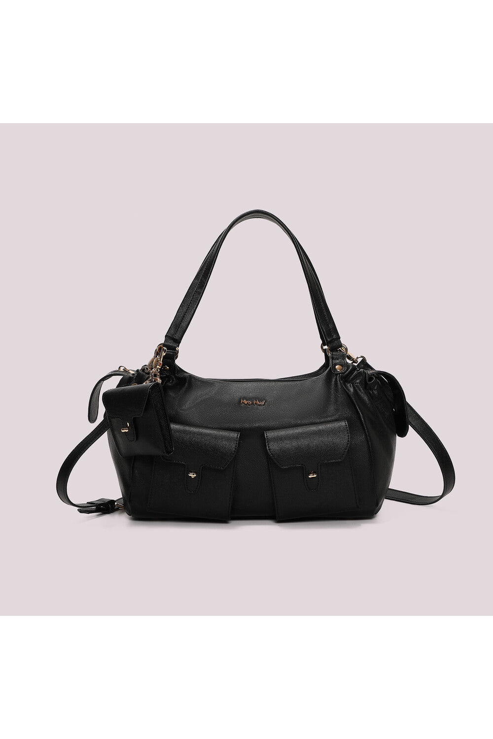 BORSA A BRACCIO CON TASCHE NERA
