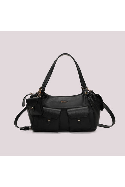 BORSA A BRACCIO CON TASCHE NERA