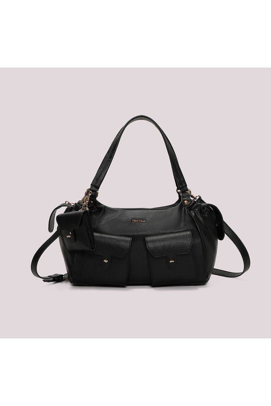 BORSA A BRACCIO CON TASCHE NERA
