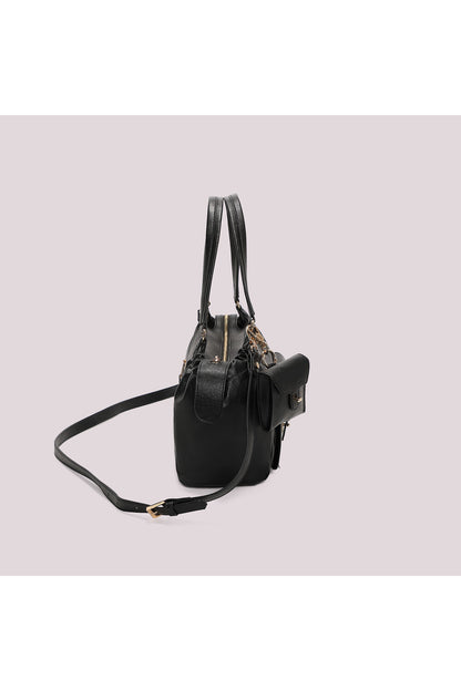 BORSA A BRACCIO CON TASCHE NERA