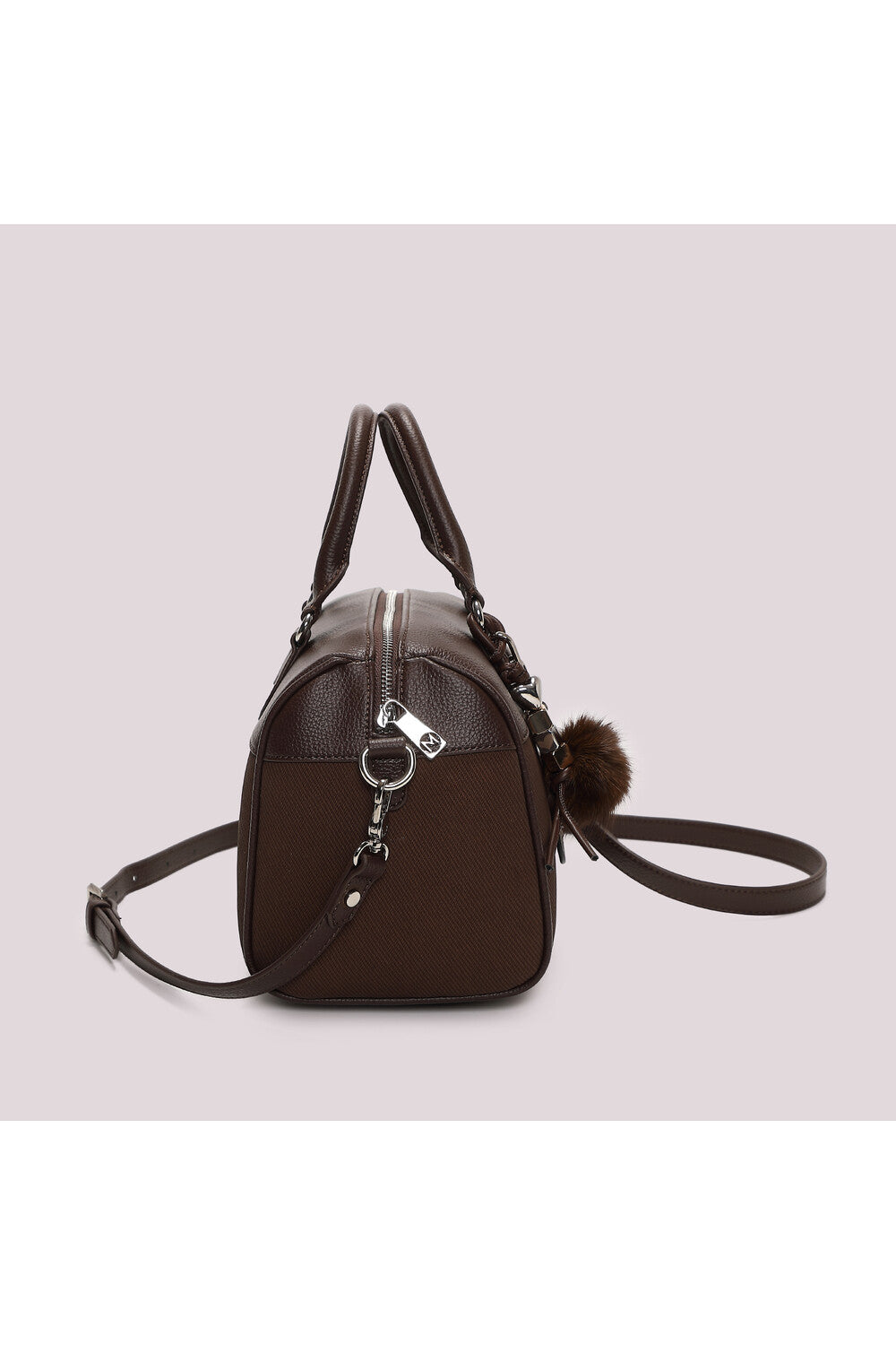 BORSA BAULETTO CON CHARM E CUORE MORO