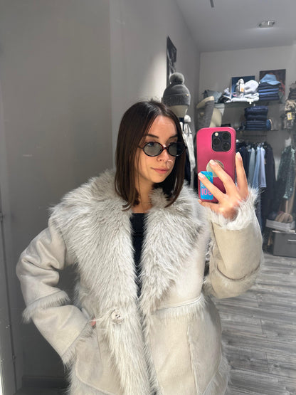 ECOPELLICIA REVERSIBILE GRIGIO