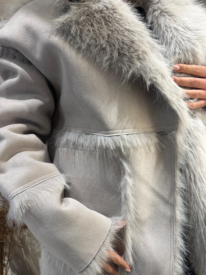 ECOPELLICIA REVERSIBILE GRIGIO